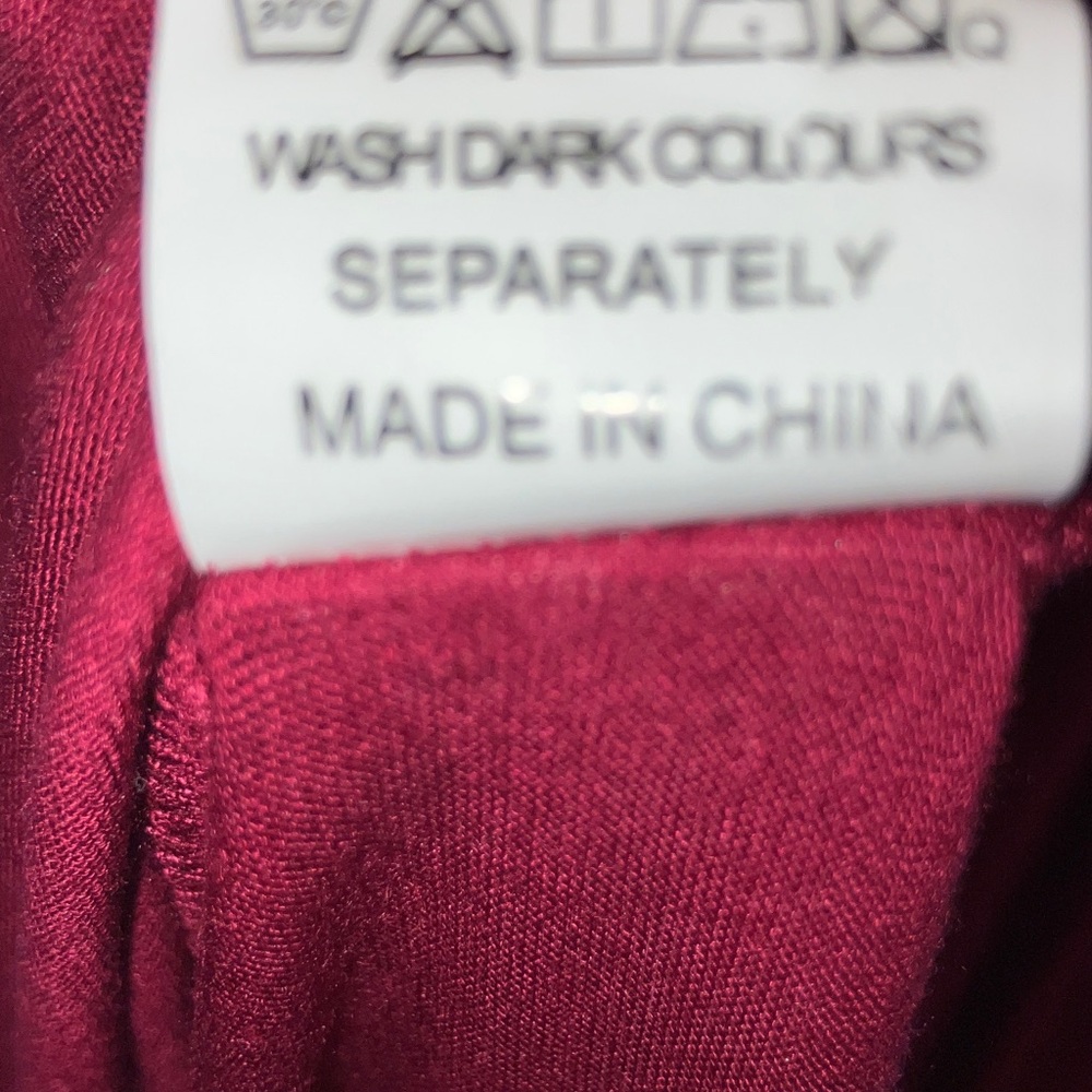Chic Burgundy Short Sleeve Maxi Dress‎ XL - Picture 10 of 11